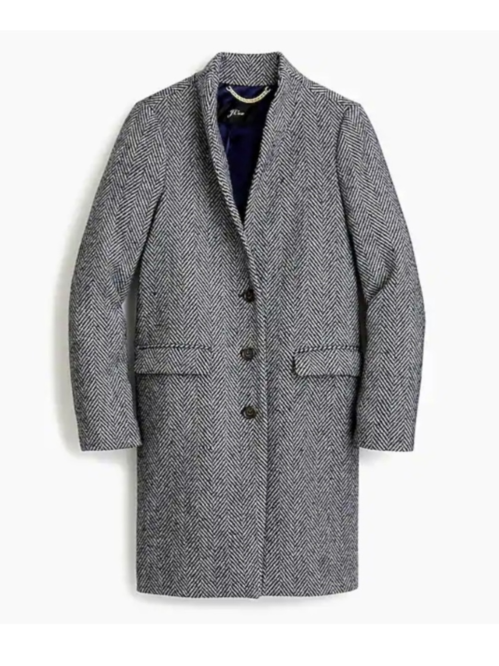 J. Crew Oversized topcoat in English herringbone wool 8P
